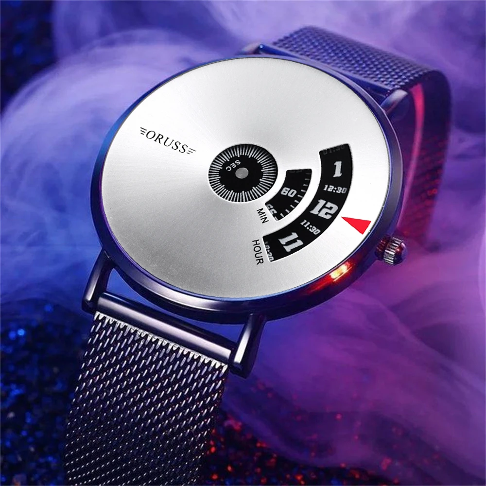 Reloj de personalidad de la Academia de Ciencia y Tecnología negra para hombres, reloj de moda informal, guapo, alta calidad