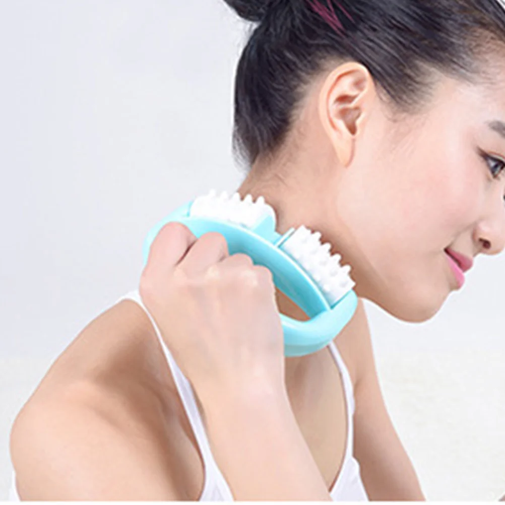 

Синий массажер для тела, ручной ролик от целлюлита для живота, ног, рук, шеи, ягодиц, инструмент для освобождения фасции глубоких тканей