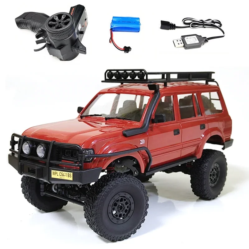 WPL C54 C54-1 LC80 1/16 2.4G 4WD RC Crawler Car RTR Full Scale 260 Motor Electric Buggy Climbing Truck Car Kids Gift