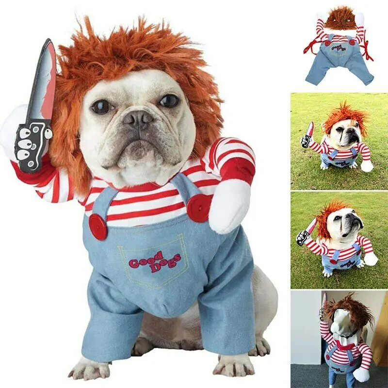 Funny Dog Pet Funny Costume Cosplay Party Fancy Festival Cloth Cat Clothes Comical Outfits Halloween Dress Jumpsuit Pet Clothes