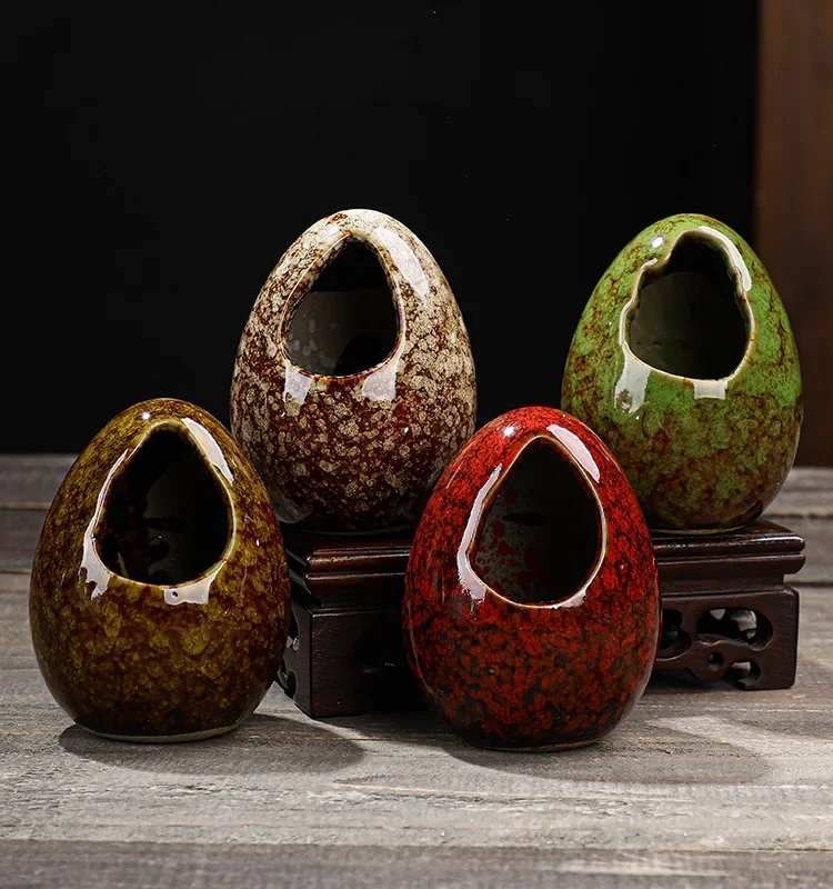 Ceramic Sashimi Decoration Dry Ice Cup Holder Mini Vase Plate Garnish for Hotel Restaurant Bar Party Table Centerpiece