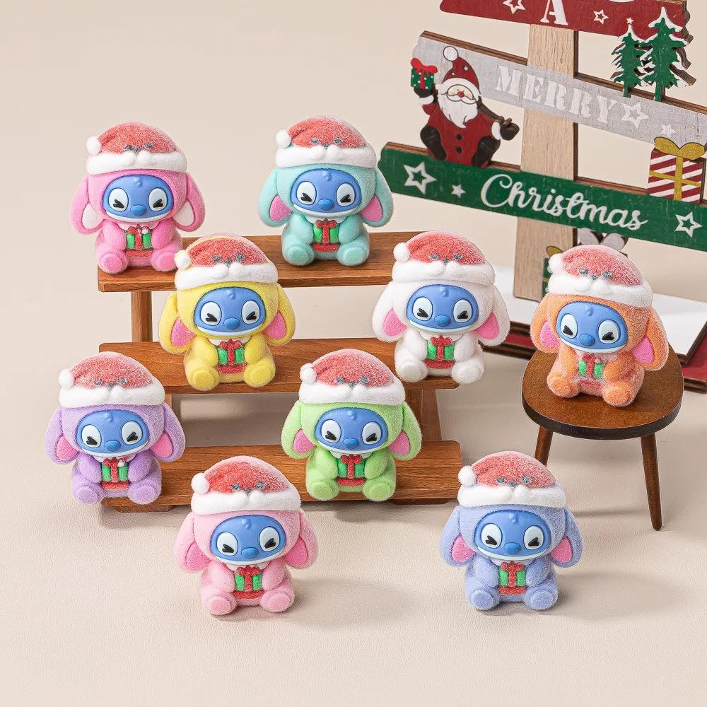 9 قطعة/المجموعة عيد الميلاد غرزة الشكل لعبة تمثال صغير سطح المكتب الديكور نموذج الحلي لعب بنين بنات هدايا عيد الميلاد #1