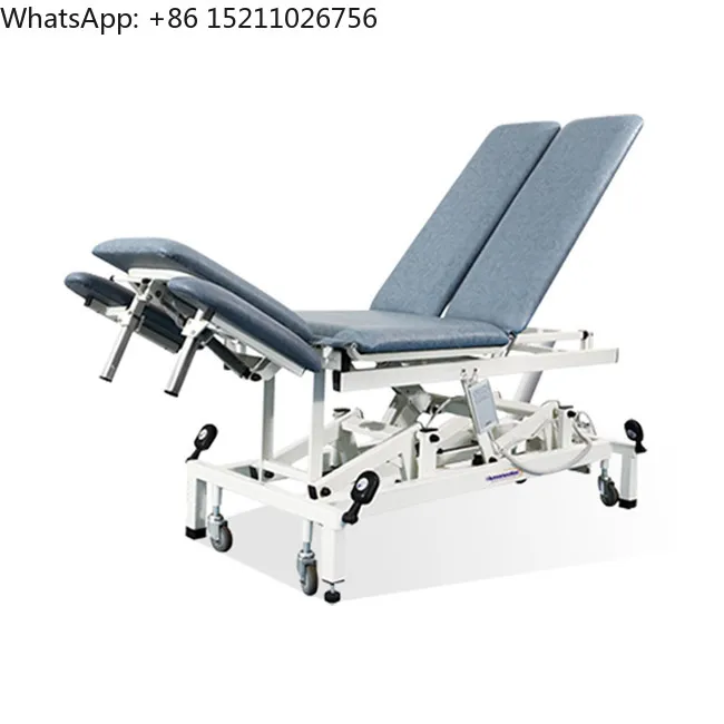6-Section Rehabilitation Bed Couch Artificial Leather Steel Construction ISO13485 Certified Homecare Physiotherapy 205kg Load
