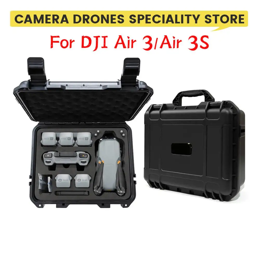 Hard Shell Explosion-proof Box For Air 3S Waterproof Carrying Case Storage Bag Suitcase For DJI Air 3 RC 2/RC N3 Drone Accessory