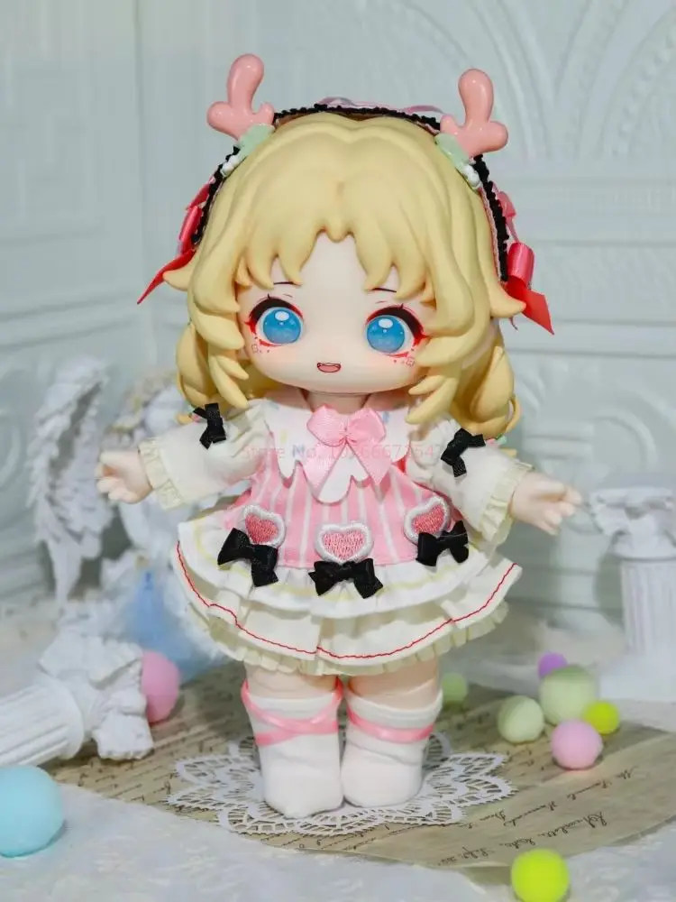 Novo 20cm original hani doce chá da tarde segunda série bjd caixa cega menina bonito figura de ação brinquedo moda jogar presente periférico