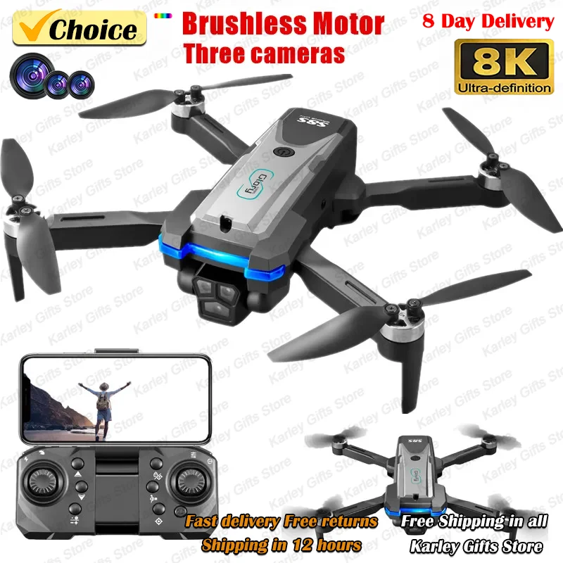 New S8S Rc Drone Br… - image