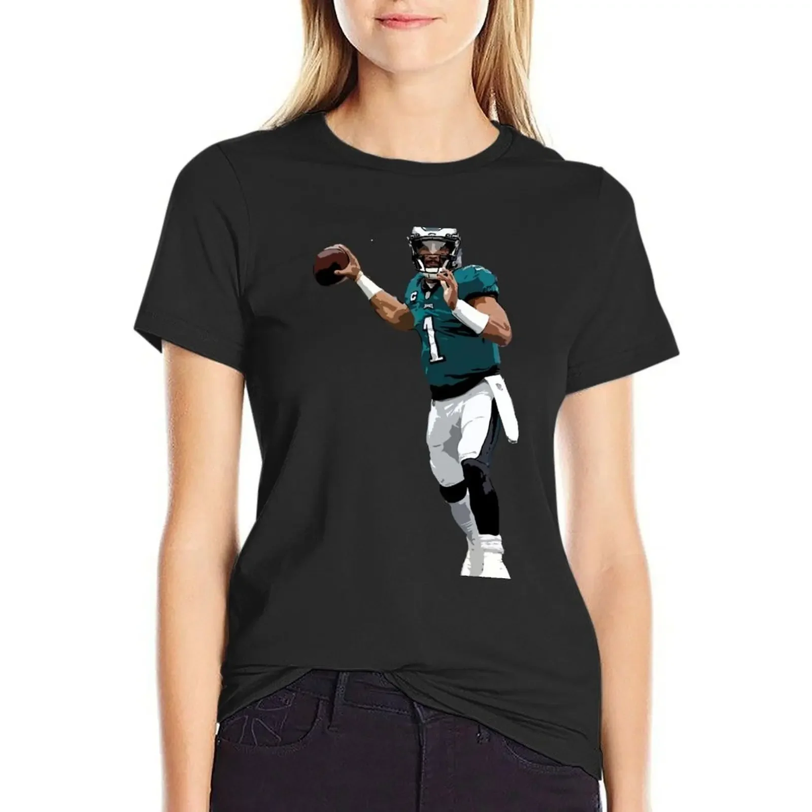 

Jalen Hurts T-Shirt blacks animal prinfor sublime Women's clothing
