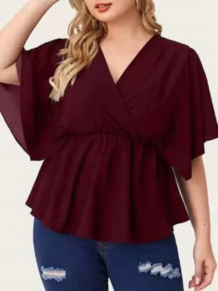 

Autumn Retro Temperament Commuter Casual Loose irt Lazy Win Pure Color V-ne Cotton 00% Women's Faion irt