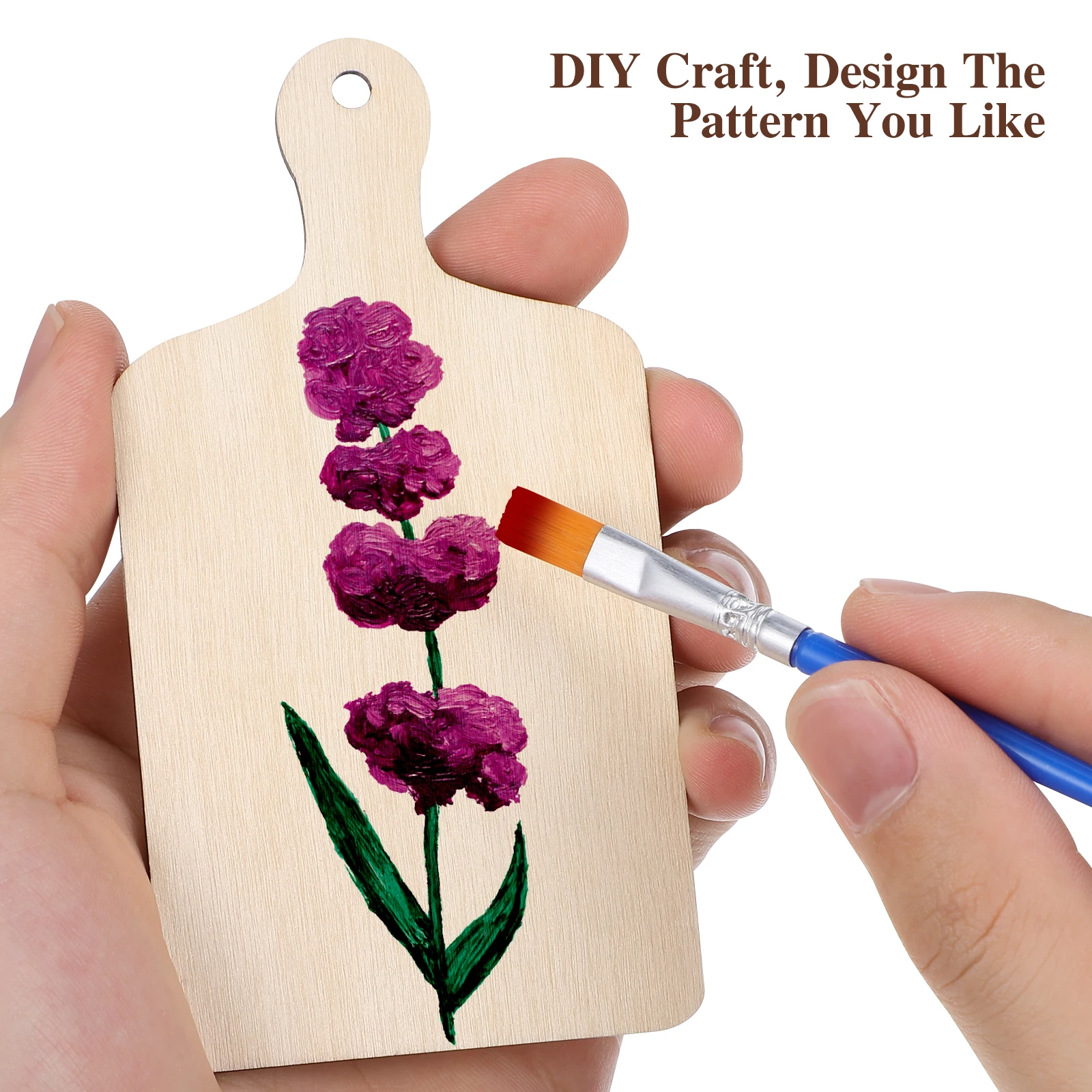 

20pcs Mini Wooden Cutting Board Craft Supplies Kids Activities Creative Diy Projects Wood Slices Sewing Tools Accessories