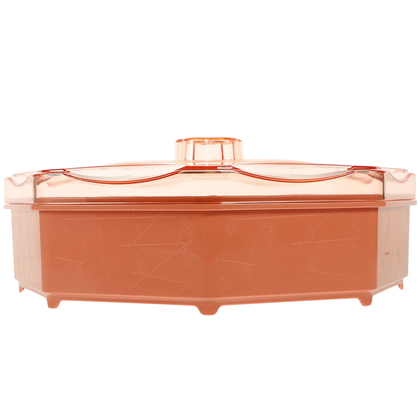 

Plastic Food Storage Box Large Capacity Covered Divided Serving Tray for Fruit Candy Nuts Biscuits Party Fruit Trays
