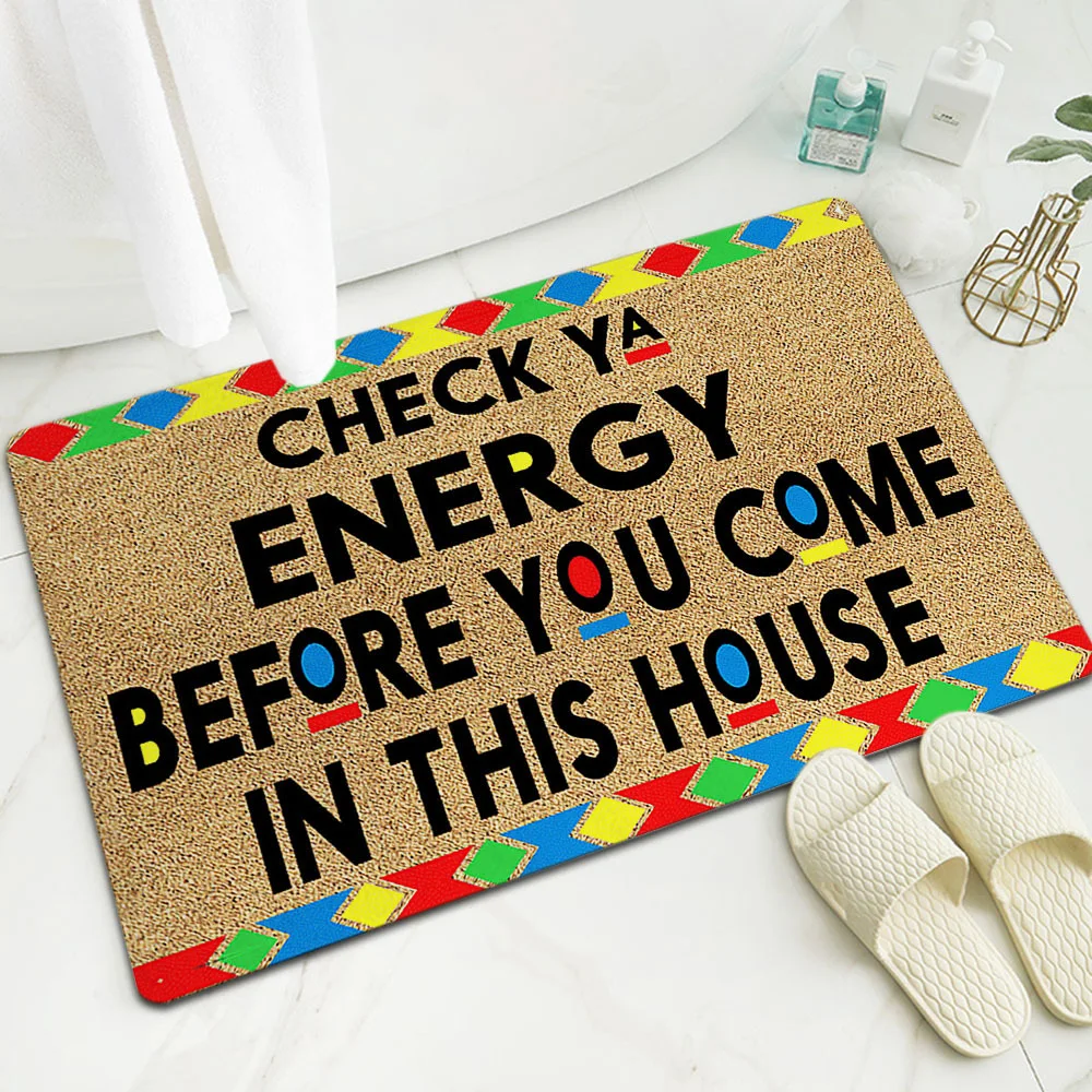 1pc Entrance Doormat, Dirt Resistant door mat, Room Decor, Indoor Outdoor Entrance Mat, Non-Slip Area mat, Bathroom Mat Carpet