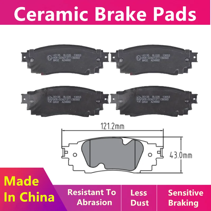 

For Toyota C-Hr Camry Visa Rear Brake Pad 0446610010/Auto Parts -52019