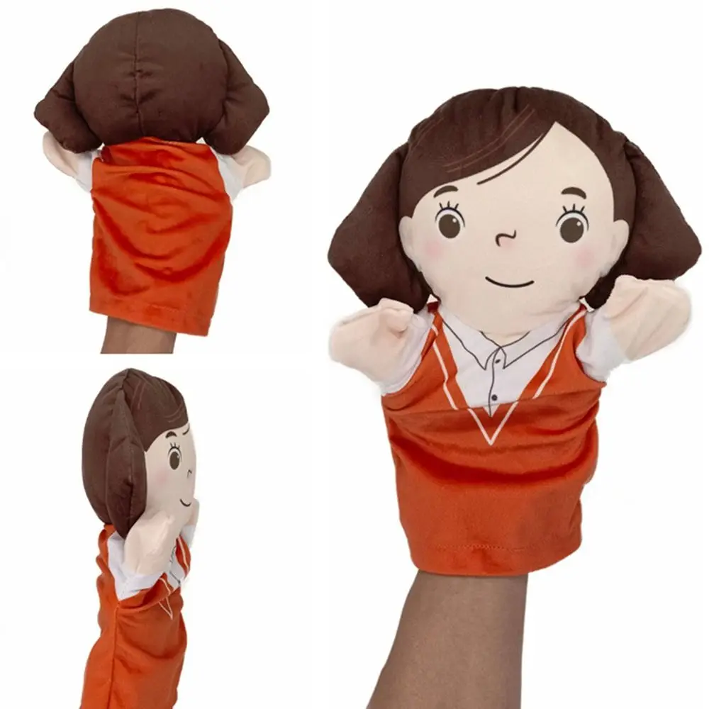 

Cartoon Parent-Child Children's Hand Puppet Grandparents Family Member Puppet Son Parents Educational