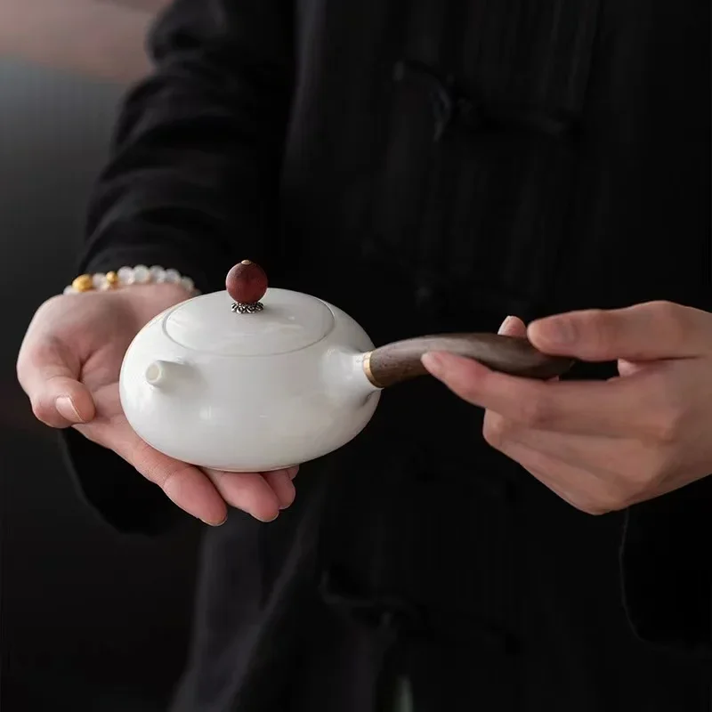 Household Ceramic Kung Fu Teapot Side handle pot Longdan Pot Xishi Pot Bubble Teapot, Chinese Tea Pot