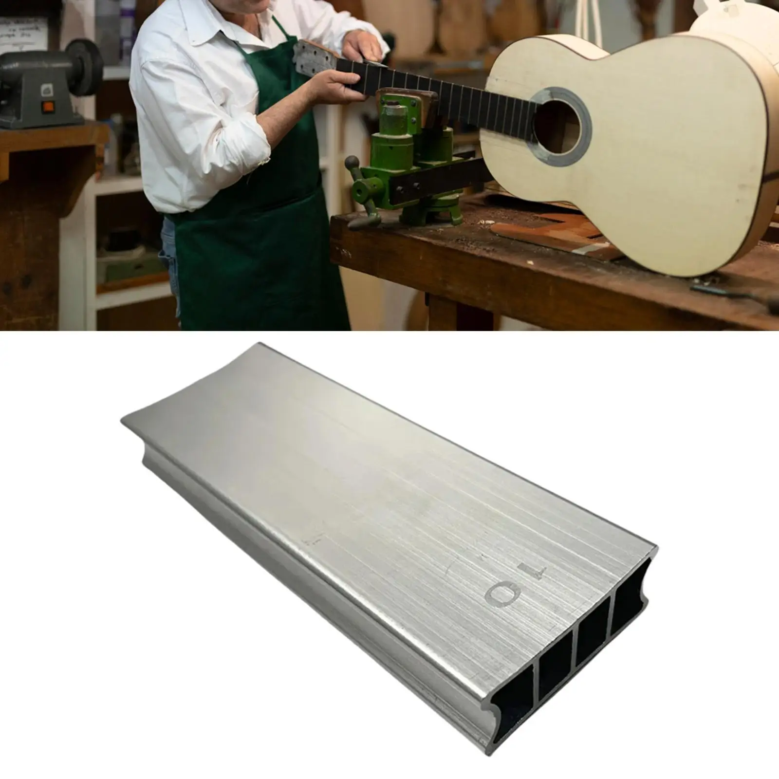 Durable Guitar Fret Kit Sanding Block Aluminum Alloy Fingerboard Leveler Beam for Luthier Repair Tool