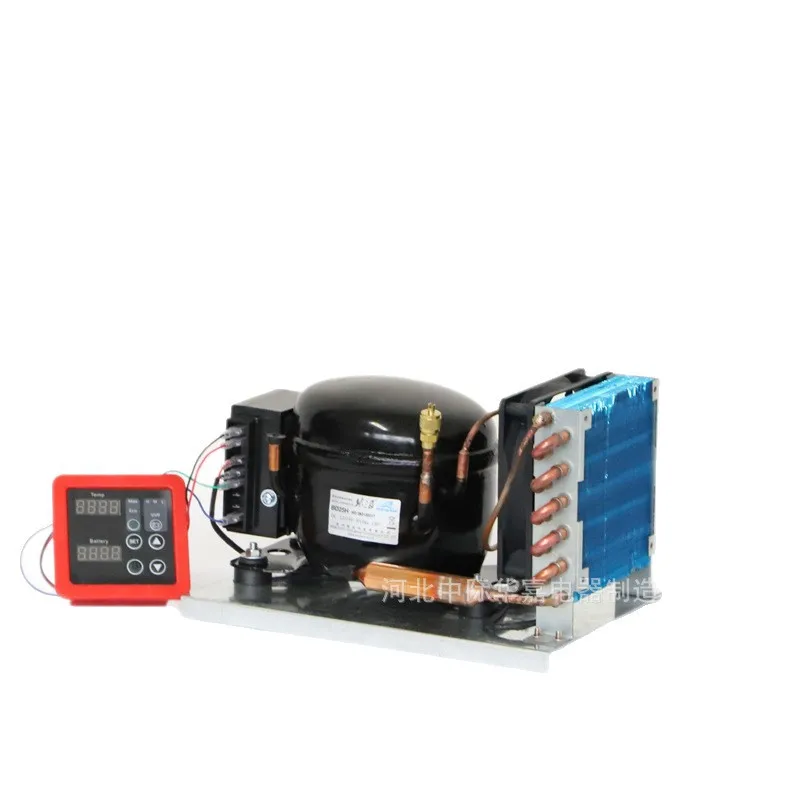 DC compressor condensing unit Micro refrigeration unit Air-cooled refrigerator unit with temperature control R134a12V24V
