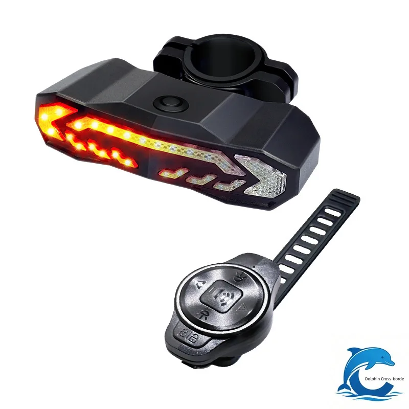 Suitable for smart brake, taillight, USB charging alarm, outdoor night riding, mountain bike steering, LED waterproof taillight