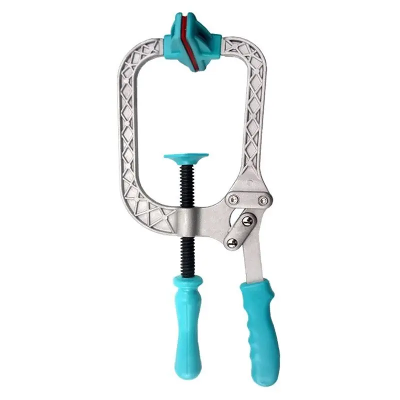 AAAN-Tensioner Clamp Manual Diamond Mesh Puller Window Screen Leveling Pliers Tool For Wire Mesh Installation Stretching