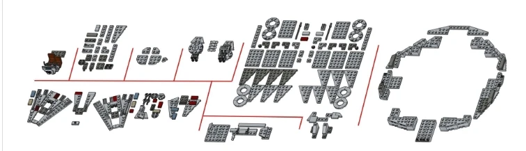 Kit de blocs de construction Moc Millennium Falcon Sunshine pour enfants, compatible MOD, 375, 75257 pièces, chasseur d'étoiles, modèle, jouets, 6 000 paquets