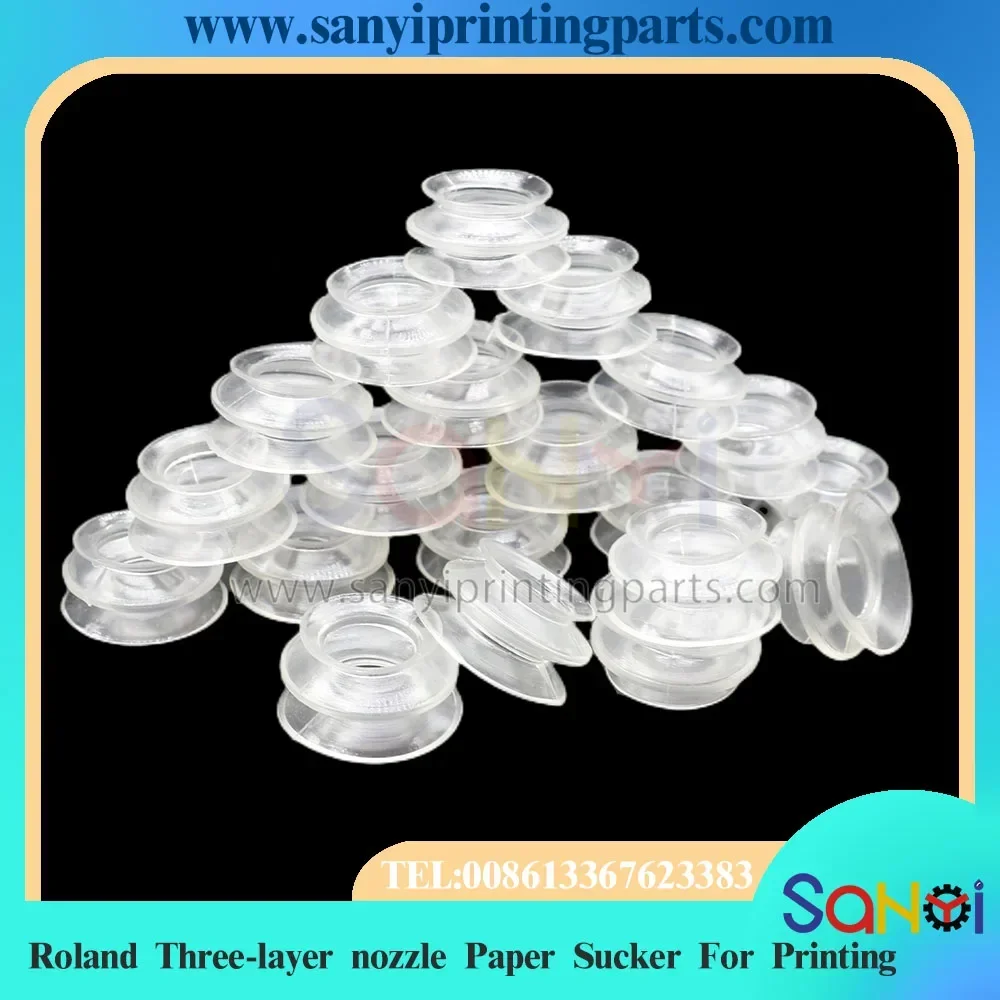 

5 шт., трехслойное сопло Roland 300 700 705, бумажная присоска, силиконовая насадка для всасывания для печати