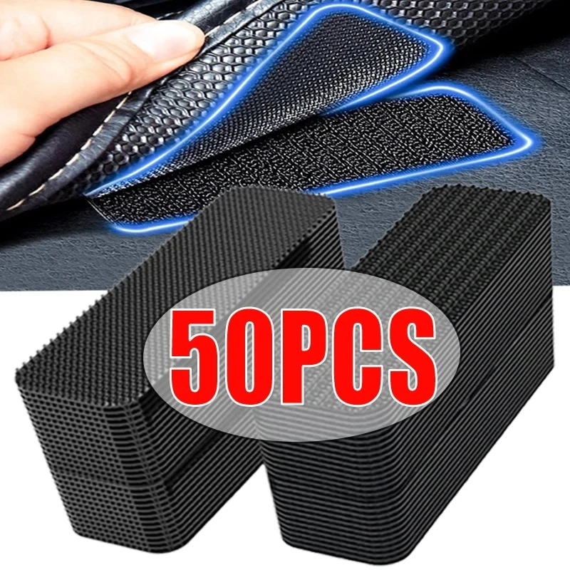 Car Double Faced Fixing Stickers for Carpet Pad Dashboard Mat High Adhesive Fixed Patch Floor Mats Anti Skid Grip Tape Sticker