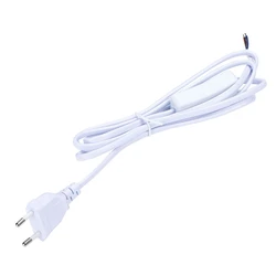 LED Tube Light Power Extension Cord with On/Off Switch Replacement EU Plug LED Wire Connector Power Cord 6FT/1.8M L9BE