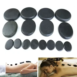 1pcs Massage Energy Power Stone 12 Types Volcanic Hot Stone SPA Back Compress Basalt Rock Relaxation Essential Oil Massage Tools