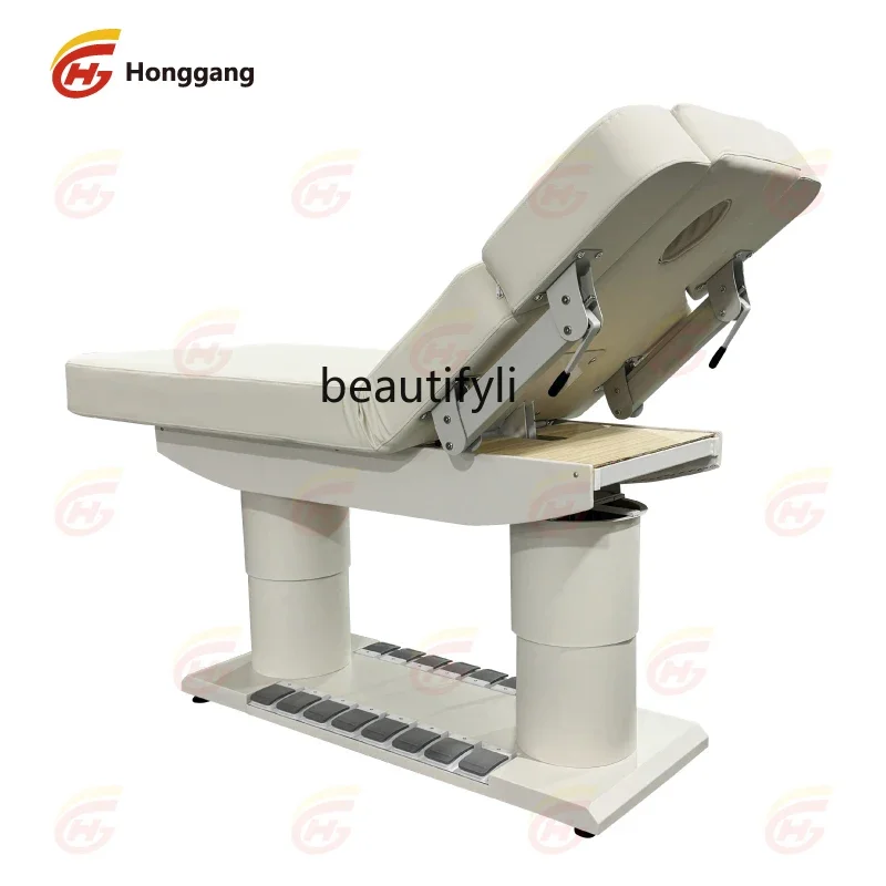 Electric beauty bed, special bed for beauty salon, massage treatment bed, multi-functional lifting heating