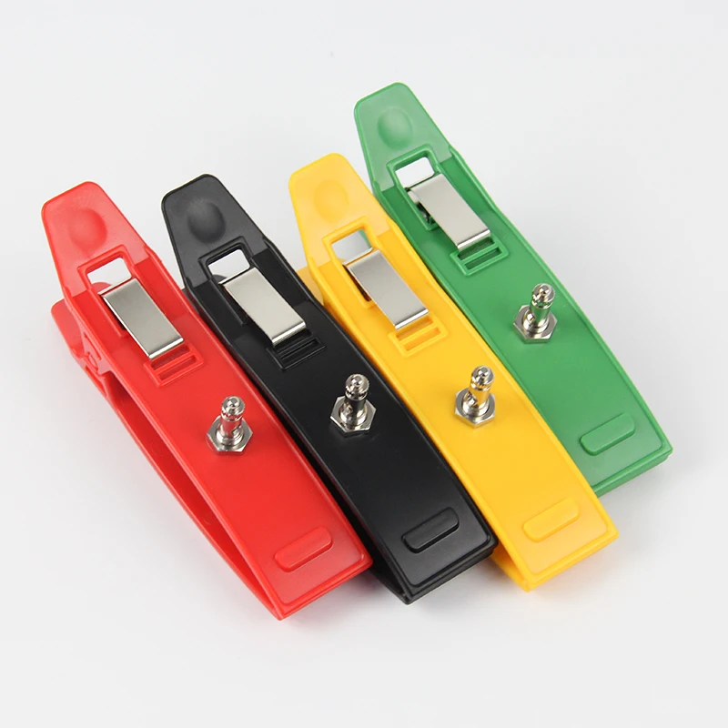 4pcs/Set Agcl-Plated EKG Limb Clamp Electrodes Multi-function  3.0&4.0 snap&clip purpose ECG EKG Multiple Clamp Clips