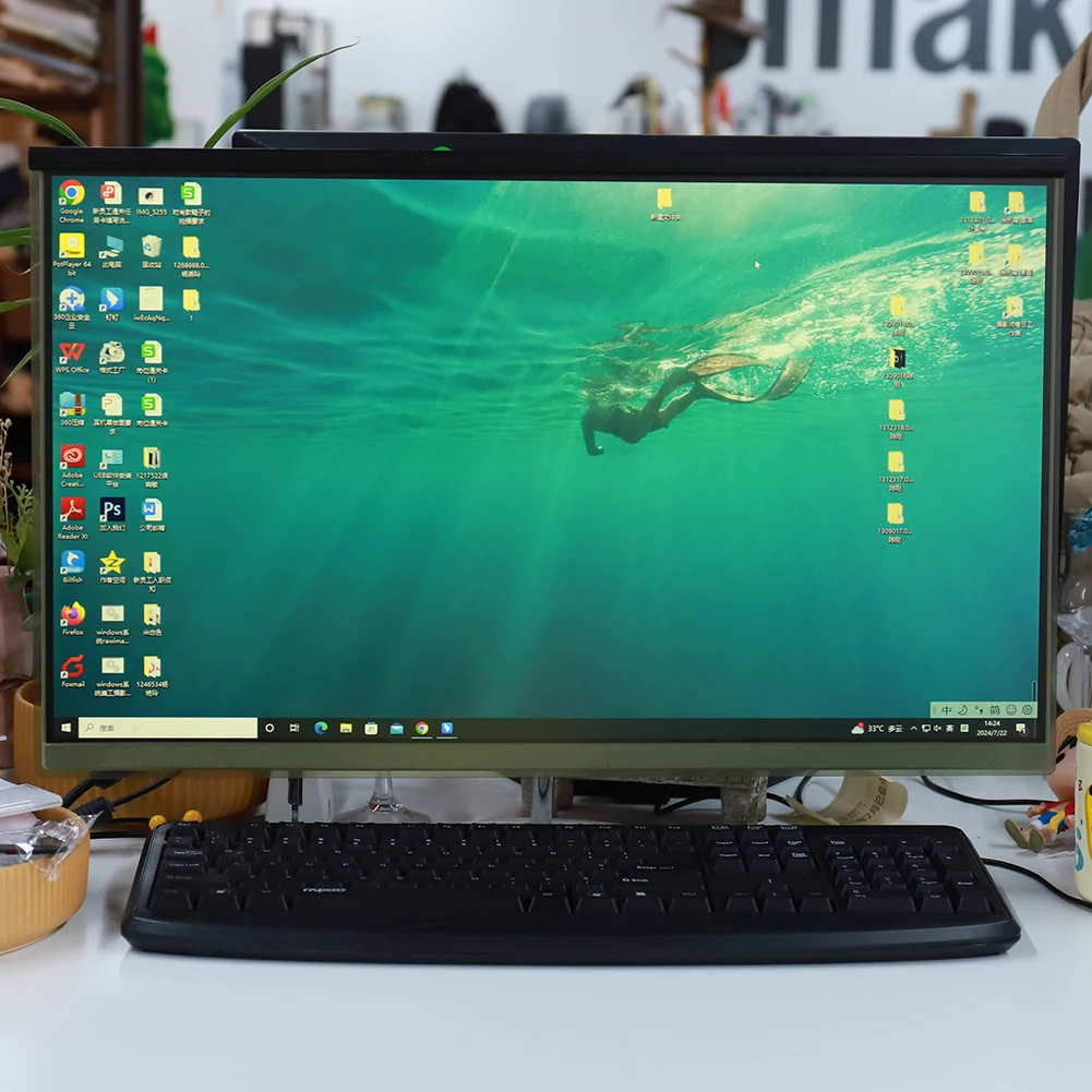 24 インチコンピュータプライバシースクリーンフィルター抗ブルーライト 16:9 アスペクト比スクリーンプロテクターアンチスクラッチワイドスクリーンモニター用