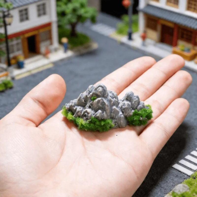 6pcs Simulation Micro Landscape Irregular Shaped Rocks,Random Shapes,Suitable for Forest Rock Landscaping,Home Decoration