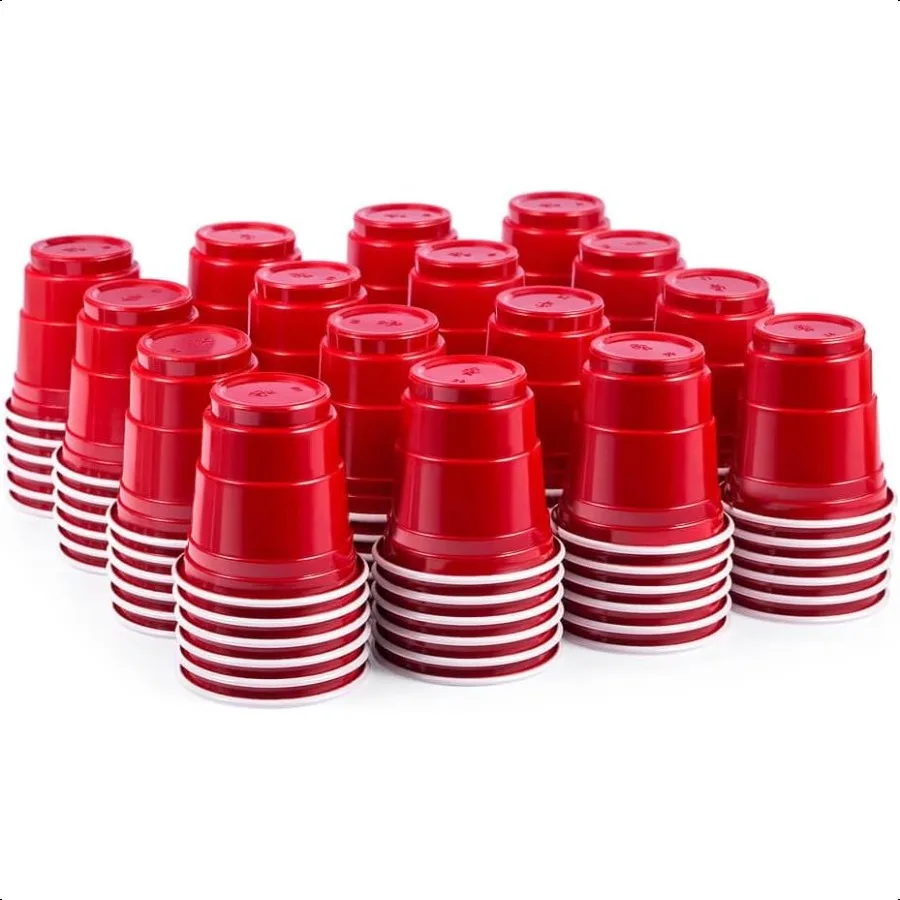 

100 карат 2 унции. Мини-чашки Red Shot, одноразовые и небольшого размера, идеально подходящие для образцов вечеринок и многого другого