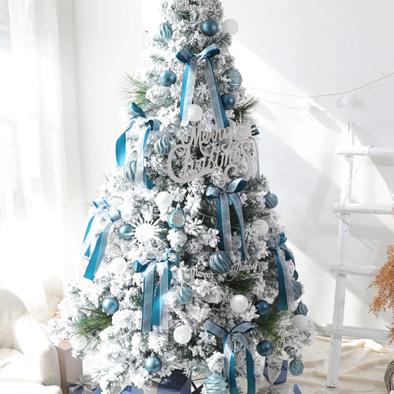 

2023 New Blue Christmas Tree Home Package Luminescent Advanced DIY Encrypted Christmas Decoration Christmas Tree