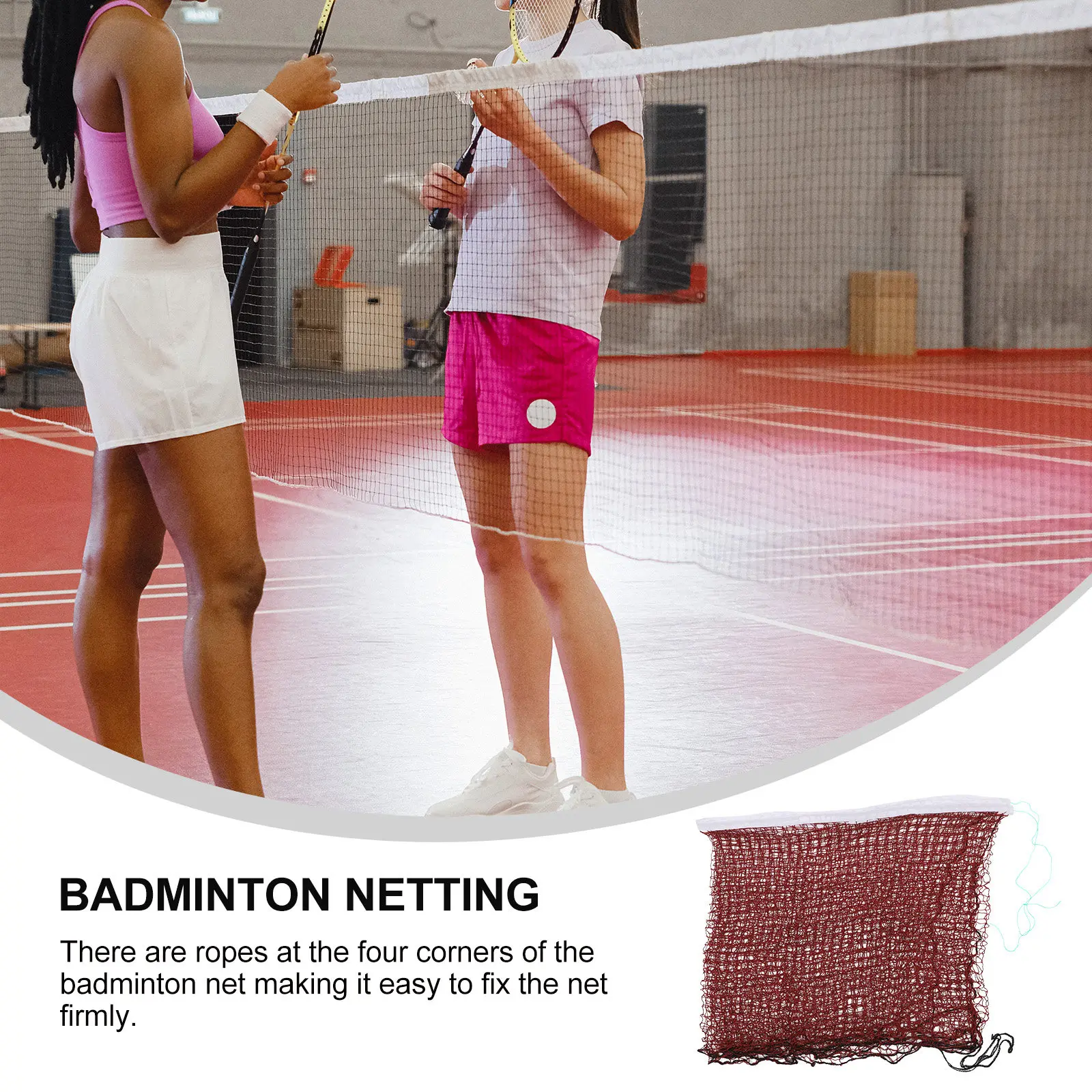 

Heavy Duty Badminton Netting Strong Stitched Edges High Visibility Colors Ideal for Multi-Sport Use Tennis Volleyball