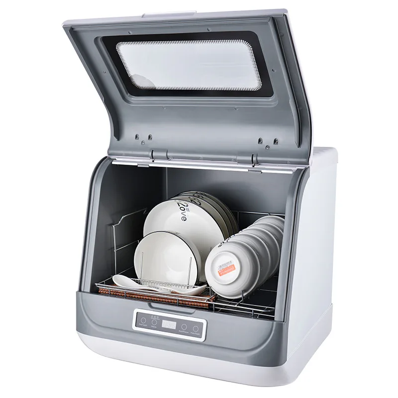 Countertop Dishwasher 800W Countertop Compact Dishwashers Automatic Portable Mini Dishwasher with Multiple Wash Programs