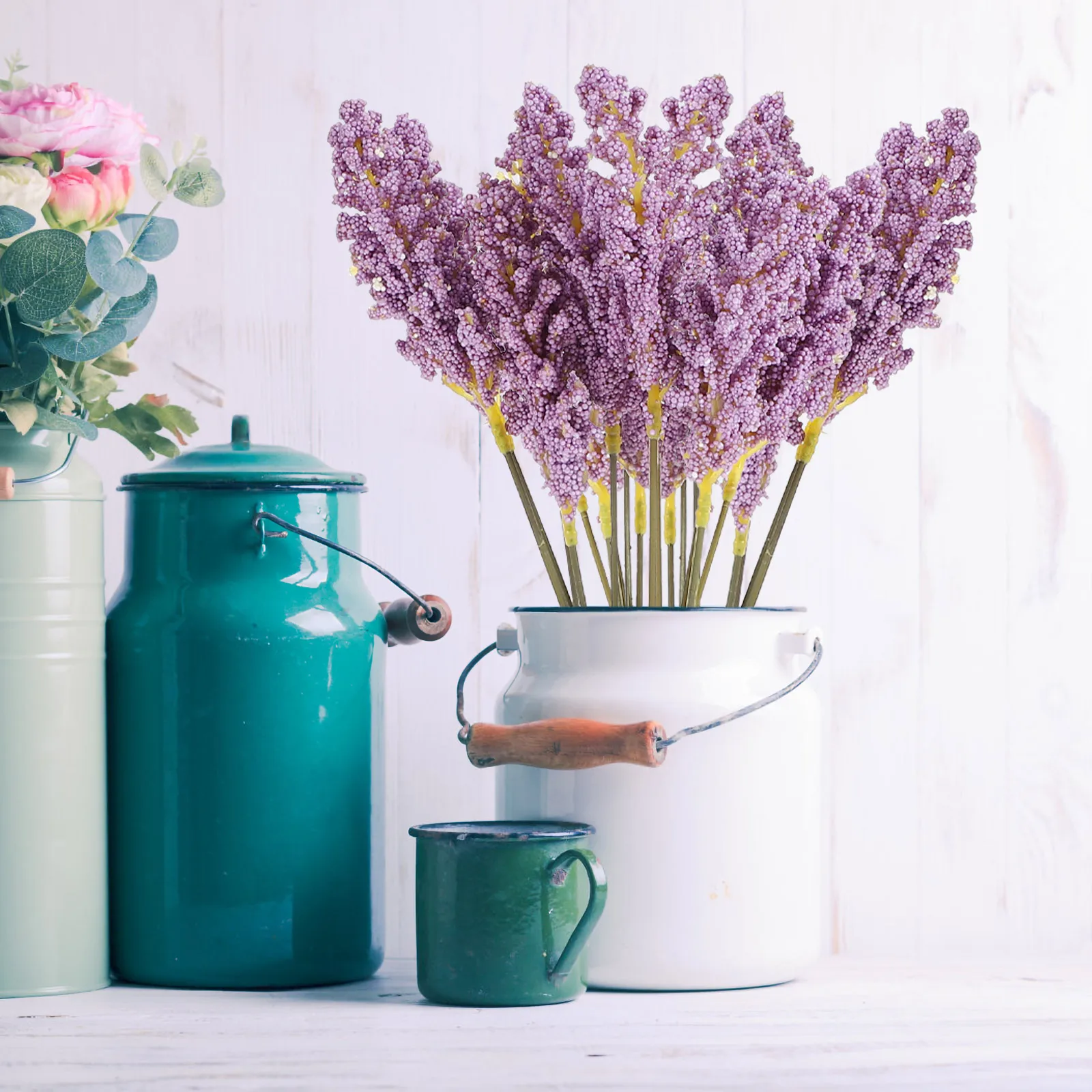 

Simulated Wheat Ear Bouquet Artificial Arrangement Bundles Decoration Faux Flowers Home Ornament Dried Flower Stylish