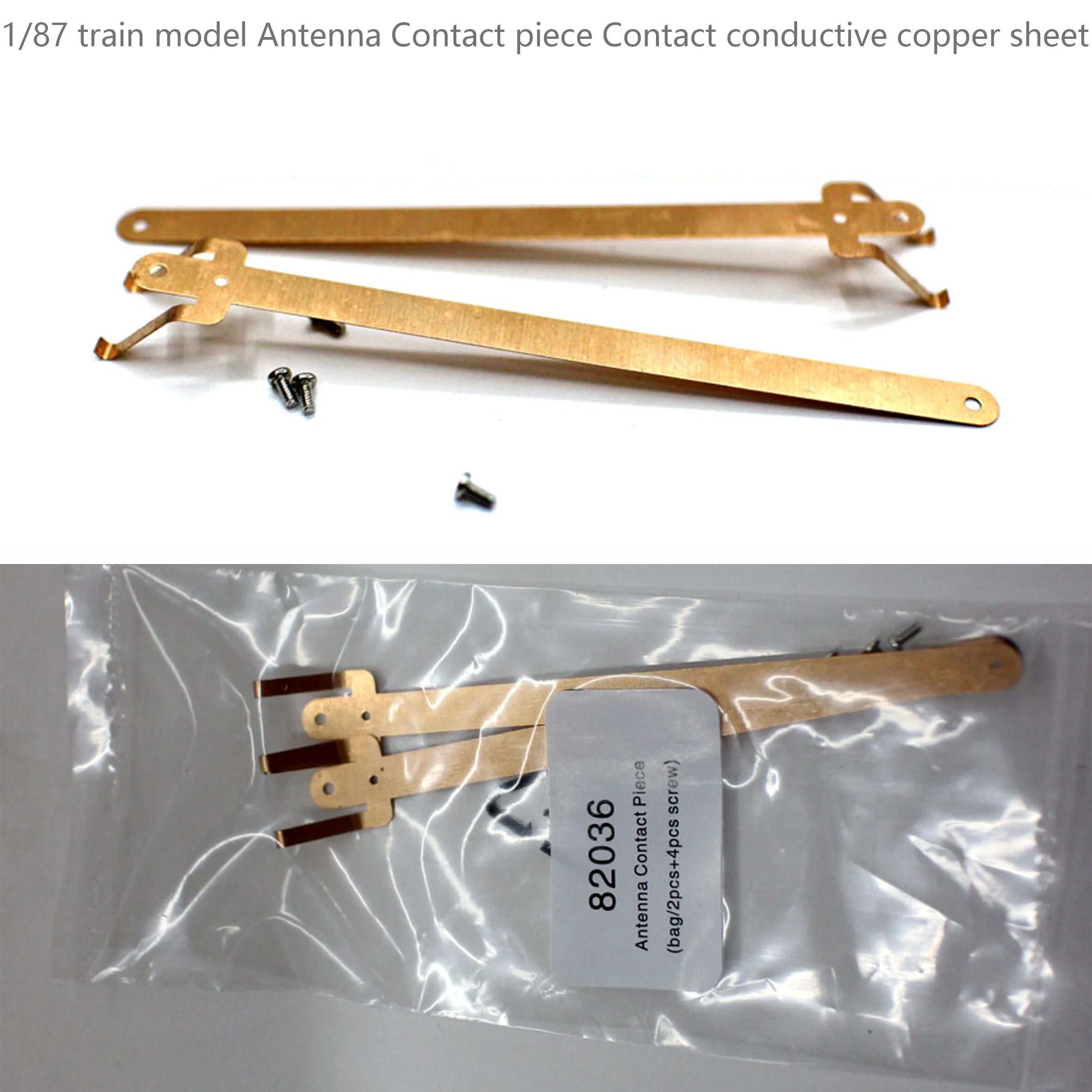 HO ratio 1/87 train model Antenna Contact piece Contact conductive copper sheet 82036