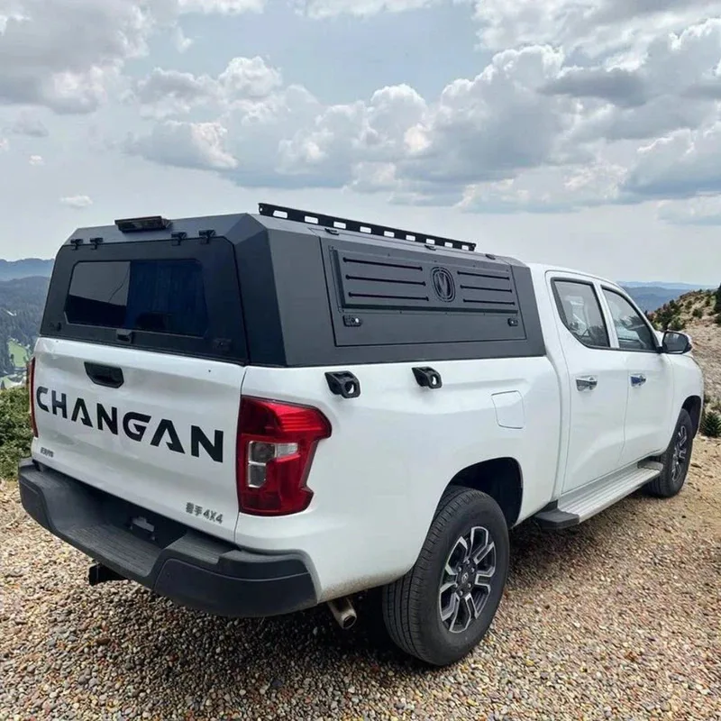 고품질 알루미늄 합금 트럭 덮개 (창안/카이청/란투오저 트럭용) 방수 트럭 루프 캐노피 접이식