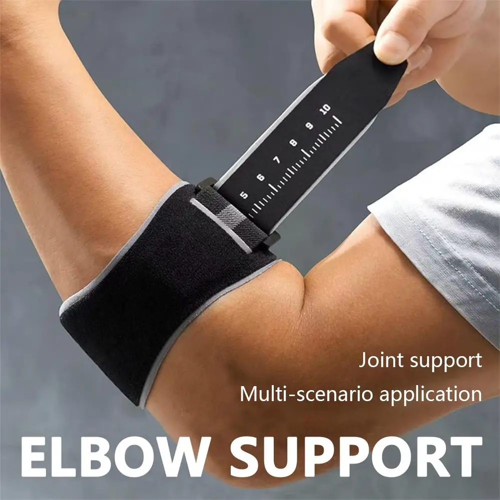 

Elbow Wrap Anti Collision Elbow Support Adjustable Elbow Protector Ergonomic Elbow Compression Strap for Outdoor Sports W9X9