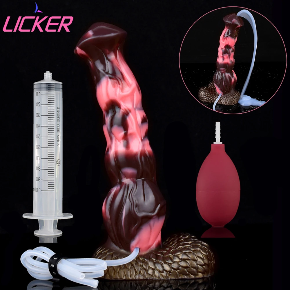 

LICKER Fantasy Squirting Dildo Vaginal Massage Ejaculating Penis Sex Toys For Female Masturbation Pleasure G-point Stimulation