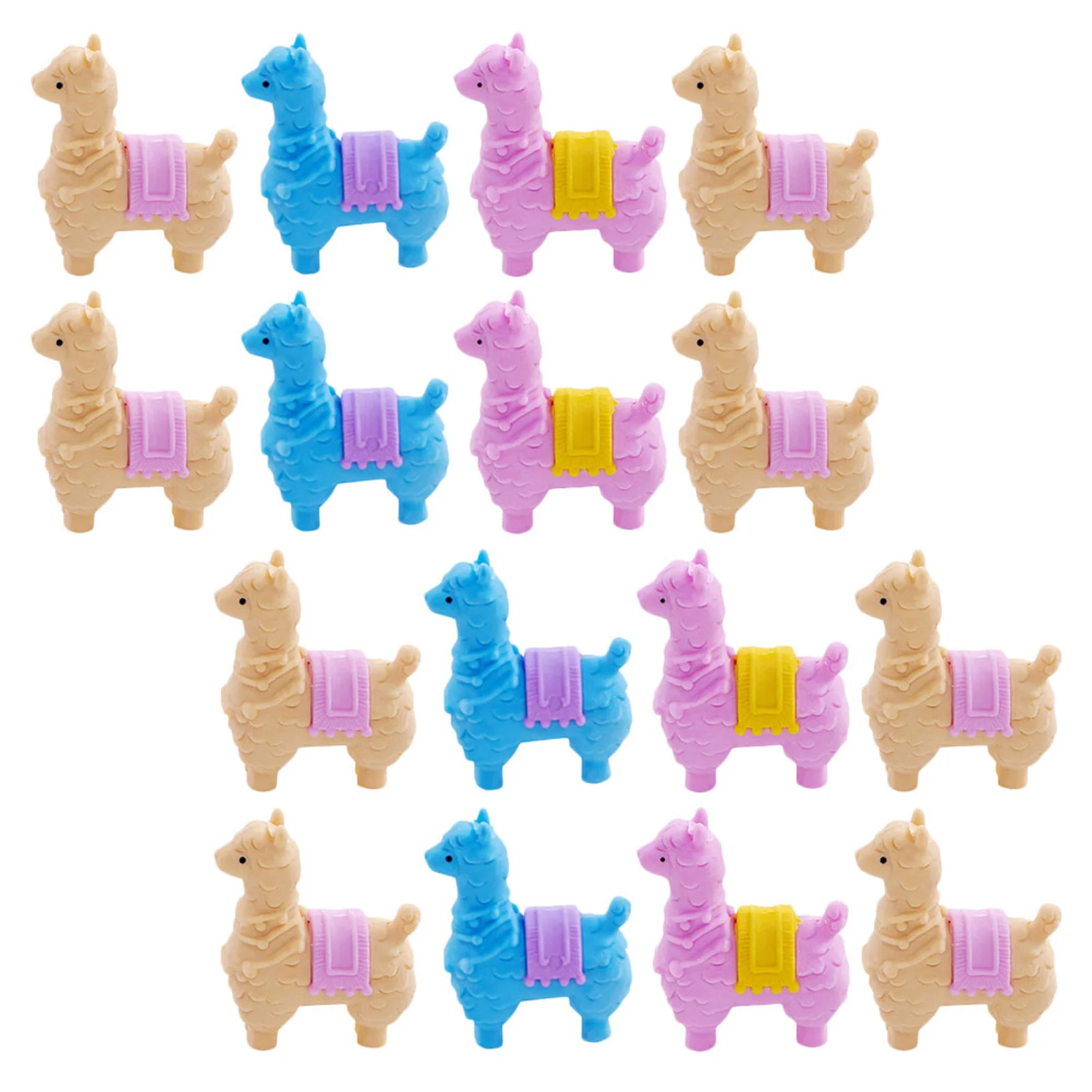 

16Pcs Mini Alpaca Eraser Set Cute Animal Design Kids Learning Accessories Party Giveaways Goody Bag Fillers Erasers