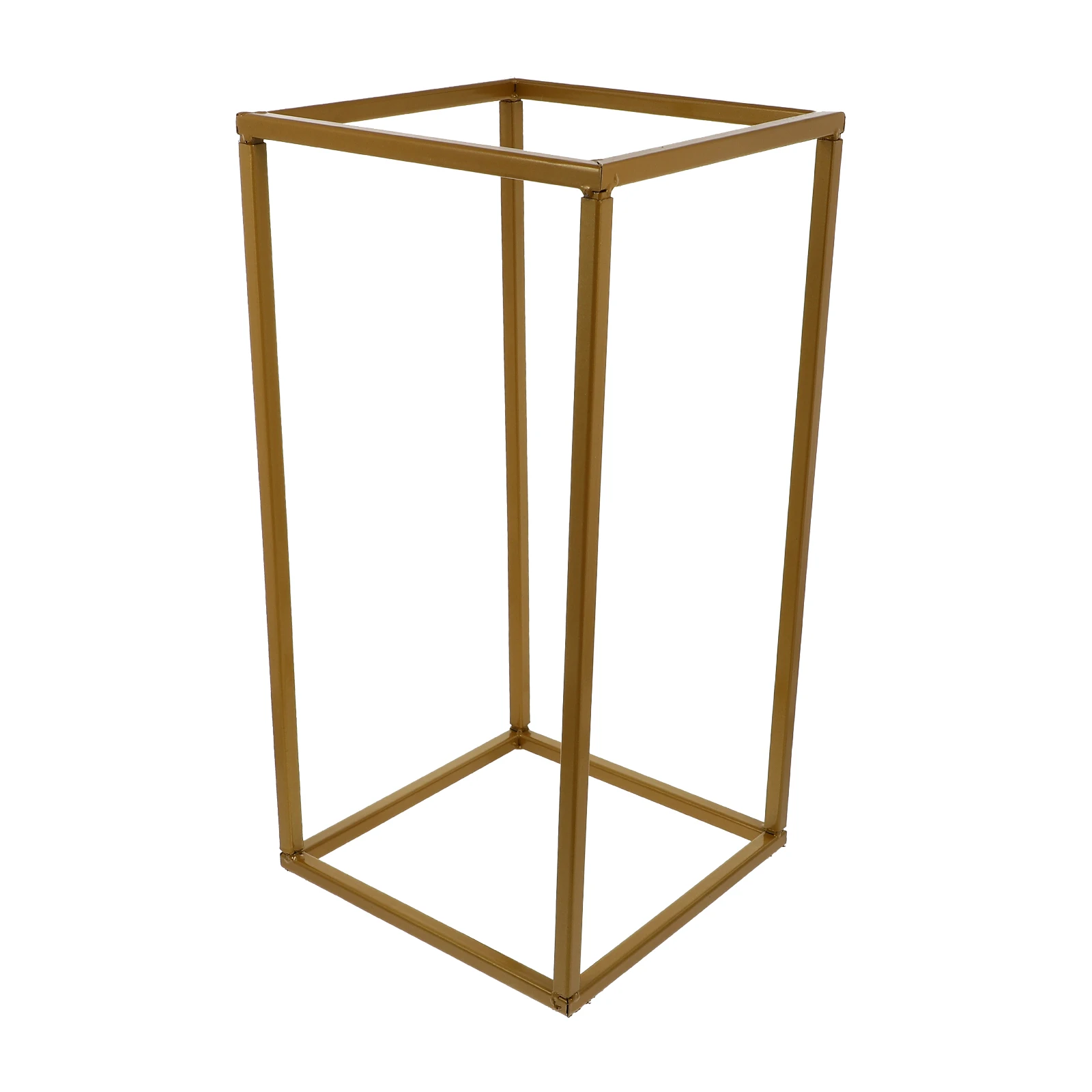 

Iron Rectangular Frame Adorn Wedding Stage Decor Geometric Props Flower Basket Golden nament Sturdy Premium Material