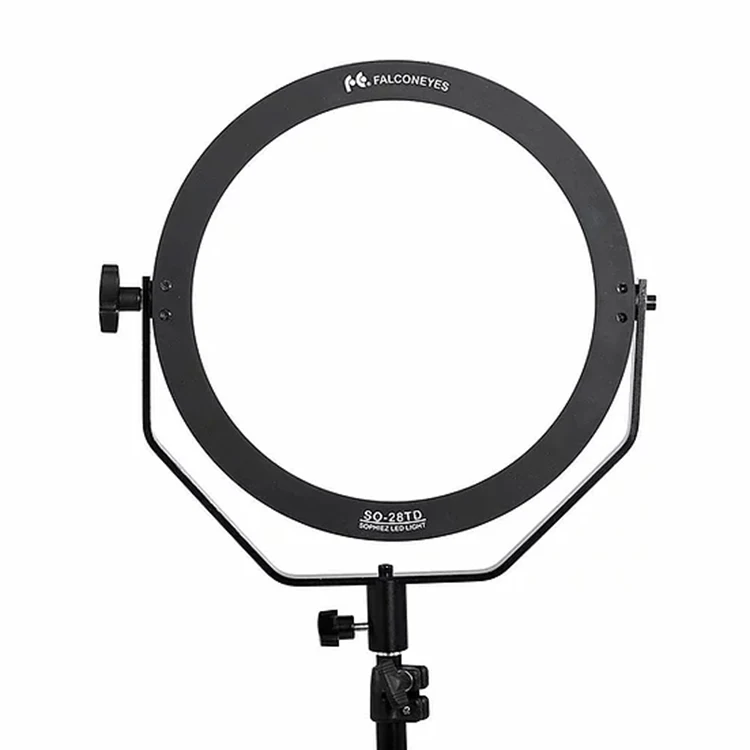 Falcon Eyes SO-28TD Professional Photographic Round Soft Panel LED Video Light Ring Light for Film/Advertisement/Video/Youtube