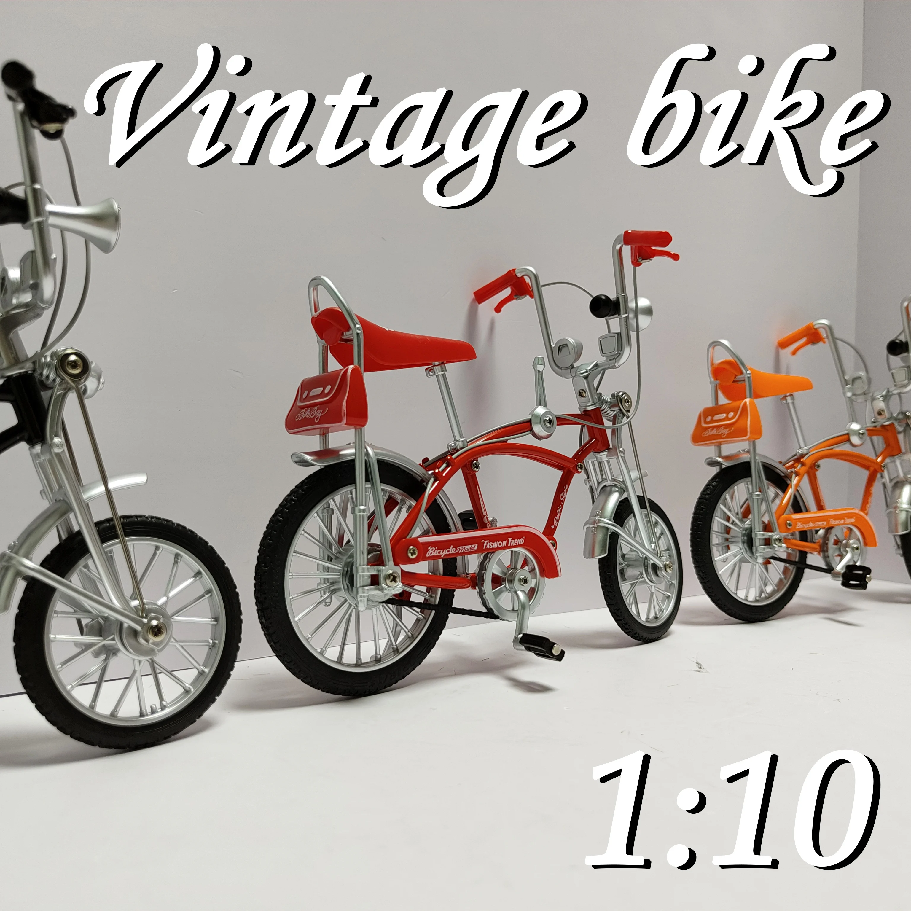 Retro bicycle model, vintage metal bicycle accessories, desktop mini retro style, alloy classical bicycle,home decoration gift