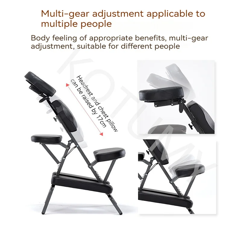 Multi-functional Adjustment Tattoo Chair Folding Portable Leather Massage Chairs Scraping Stool Physiotherapy Storage Chairs