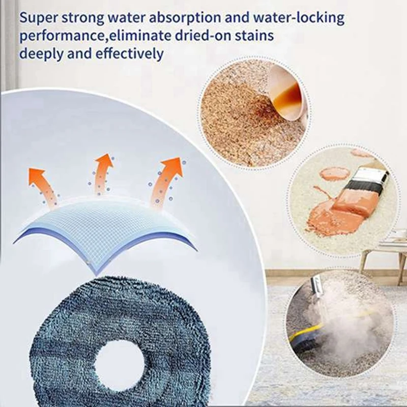 For Eufy X10 Pro Omni Robot Vacuums Cleaner Replacement Parts Dust Bag Washable Mop Cloth