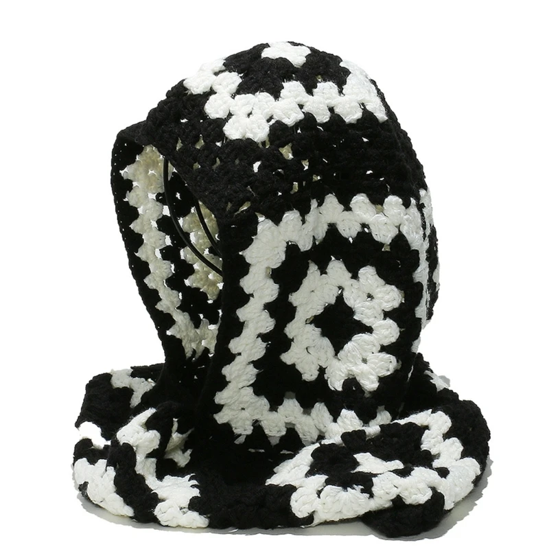 Balaclava Crochet Skull Caps với mũ ấm cổ cho thời tiết lạnh