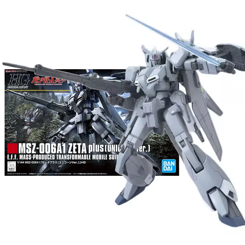 

Фигурка Bandai, набор моделей Gundam, Аниме Фигурки HG Zeta Plus, единорог, мобильный костюм, Gunpla, экшн-фигурки, игрушки для мальчиков, детский подарок