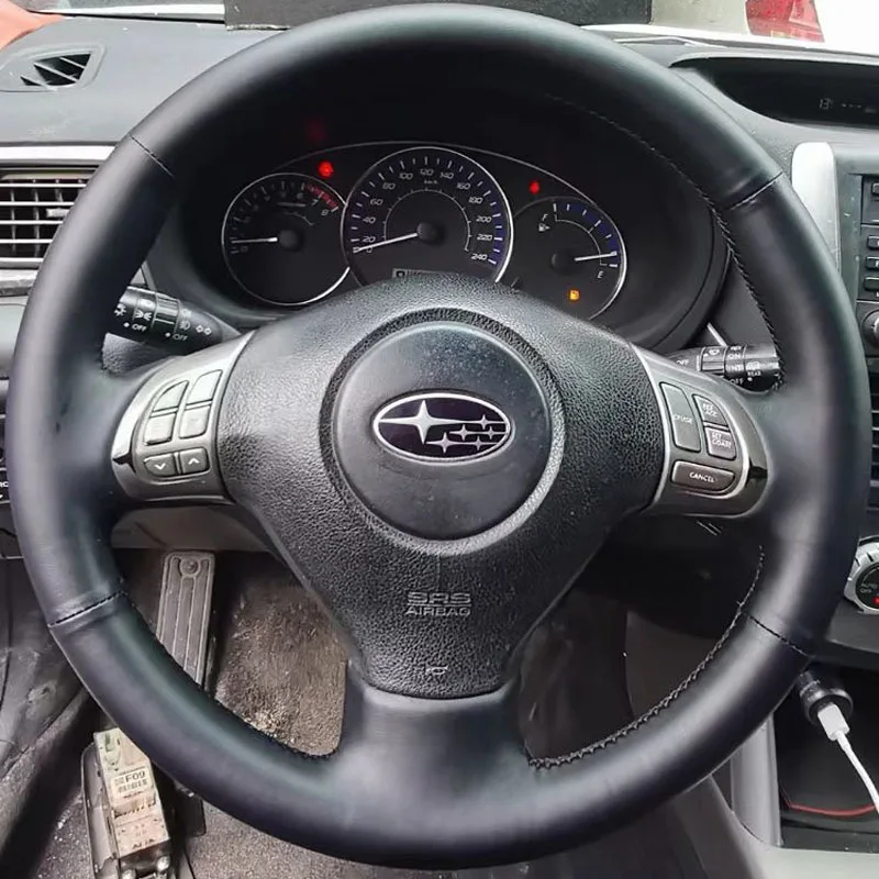 

Автомобильные аксессуары ручной работы для Subaru Forester Impreza Legacy econa, черная кожа