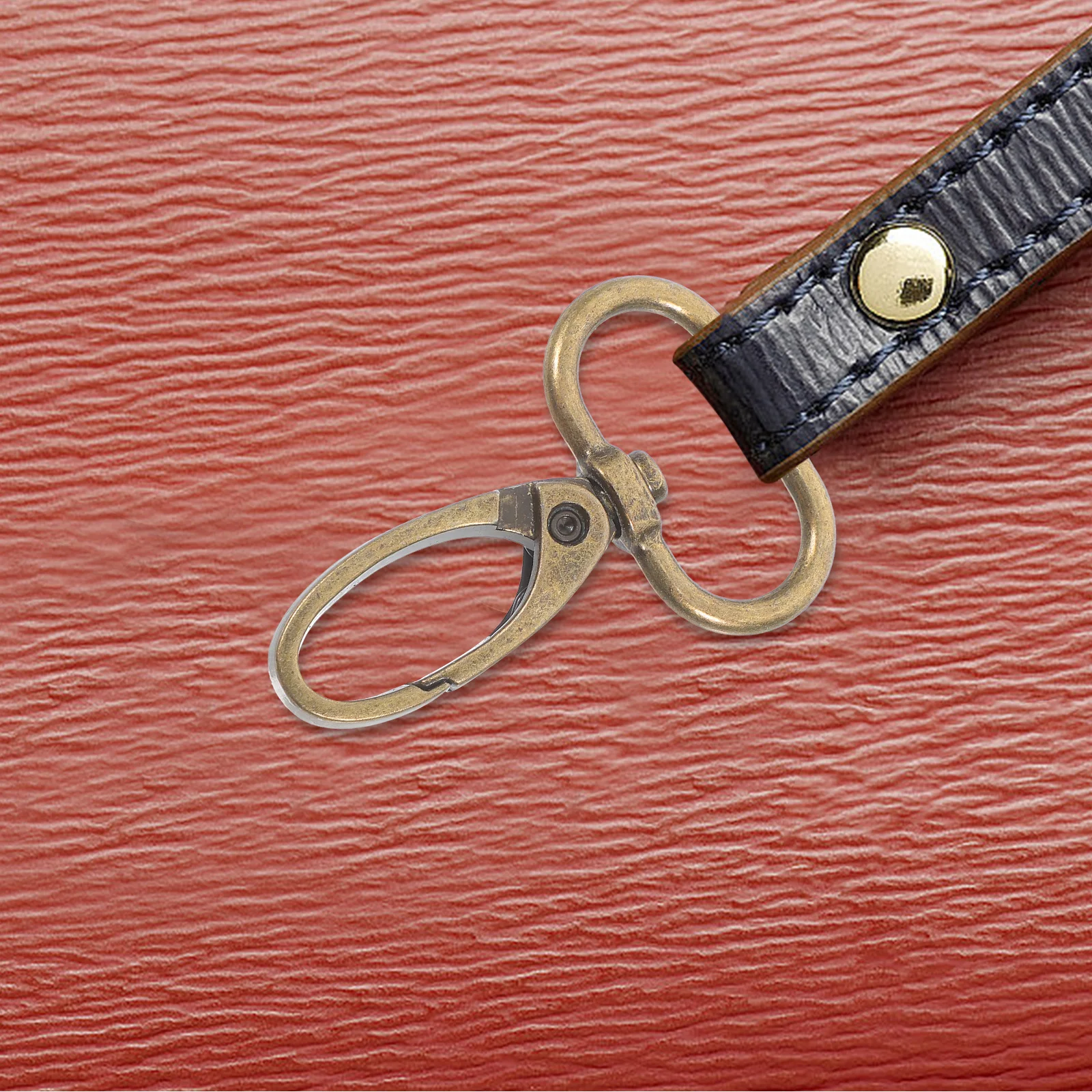 

20pcs Bronze 49*25Mm Zinc Alloy Keychain Lobster Clasp Swivel Snap Hook For Diy Jewelry Craft Hanging Decor Small Dog Leash